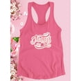 thumbnail image 3 of Mothers Day Shiny Soft Text Racerback Tank Women -Image by Shutterstock, Female x-Small, 3 of 4