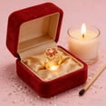 thumbnail image 4 of Anillo de flores para mujer, anillo giratorio de cristal con forma de flor, anillo giratorio ajustable, ideal para San Valentín, regalo de joyería para mujer, anillo de metal., 4 of 6