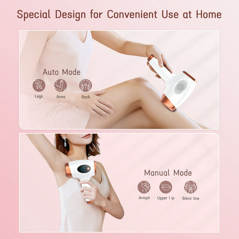 IPL Laser Hair Removal Device 999,900 Flashes 9 Levels Permanent Painless Hair  Removal for Whole Body 