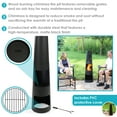 thumbnail image 4 of Sunnydaze 49" Heavy-Duty Black Finish Steel Wood-Burning Chiminea with Built-In Log Storage, 4 of 11