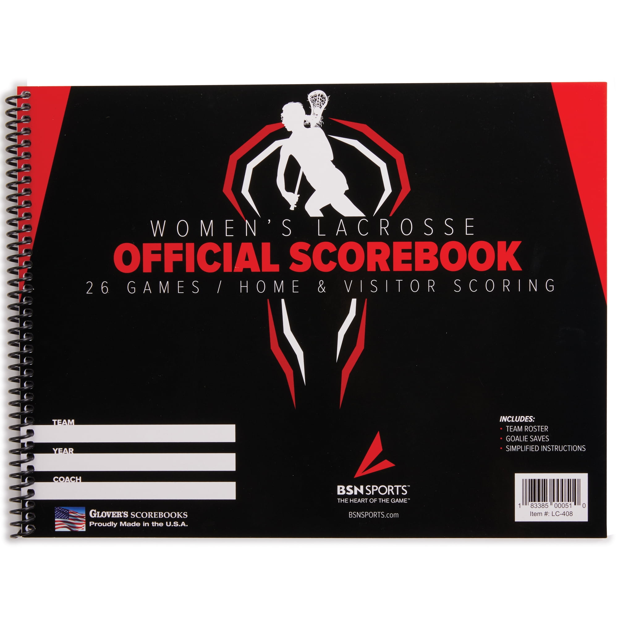 BSN SPORTS™ Women's Lacrosse Scorebook - Walmart.com