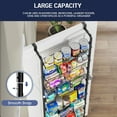 thumbnail image 2 of SUNALLY Over The Door Pantry Organizer, 8-Tier Pantry Organization and Storage, Metal Hanging Spice Rack for Kitchen, Laundry, Bathroom, Back of Door Seasoning Rack 8 Baskets, Black, 2 of 7