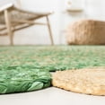thumbnail image 4 of SAFAVIEH Cape Cod Kyle Geometric Area Rug, Green/Natural, 6' x 6' Round, 4 of 11