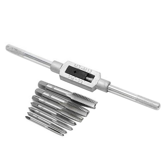 8pcs Thread Metric Machine Hand Screw Thread Plug Taps Set M3 M4 M5 M6 M8