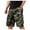 Camouflage, variant on Men's Cargo Shorts Relaxed Durable Twill Work Shorts Elastic Drawstring Bermuda with Two Side Zip Pockets, Black L