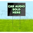 thumbnail image 1 of Car Audio Sol Here (18" x 24") Yard Sign, Includes Metal Step Stake, 1 of 6