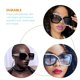 thumbnail image 3 of BESTYASH Gafas De Sol Cuadradas Negras Para Mujer Con Protección Solar Estilo Retro Y Resistente, 3 of 7