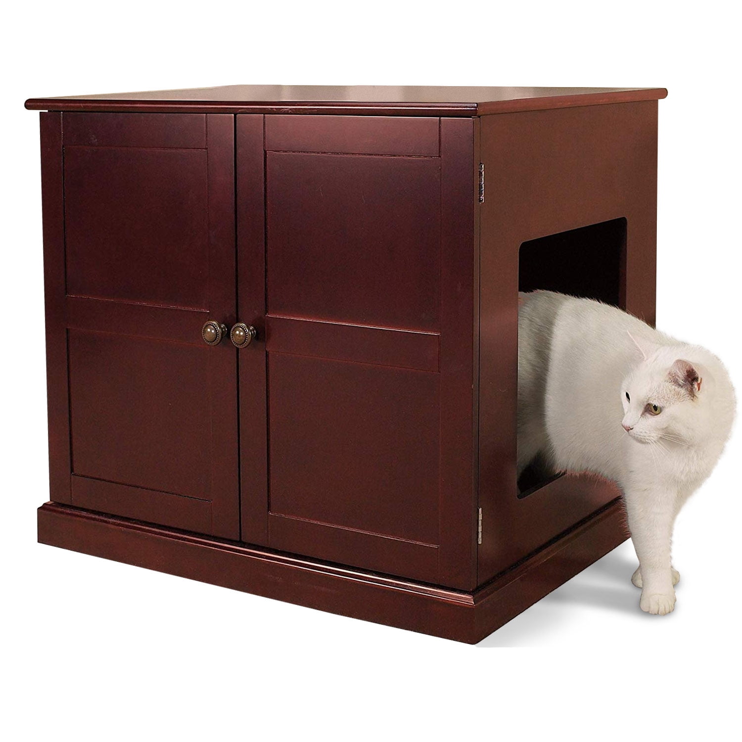 Pet Studio Meow Town Concord Litter Box Cabinet Furniture for Cats and Kittens