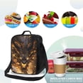 thumbnail image 4 of Logiee Cool Black Gold Dragon Print Insulated Lunch Bag for Women/Men, Reusable Lunch Box for Office Work School Picnic Beach,Leakproof Freezable Cooler Bag with Shoulder Strap, 4 of 7