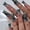 Nude Pink/Navy Blue, variant on Long Square Shape Press on Nails, Chrome Silver Artificial Nail Tips with Pink Accent, Star Crystal Design Fake Nails, 24 Pieces