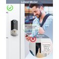 thumbnail image 5 of SMONET WiFi Smart Lock, Keyless Entry Door Lock Electronic Keypad Deadbolt, Smart Lock for Front Door with Gateway Hub, App Control, Auto Lock, Compatible with Alexa, Remotely Control,Silver, 5 of 9