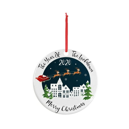 

Dvkptbk Christmas Popular Cartoon Printing Pendant PVC Material 1PC