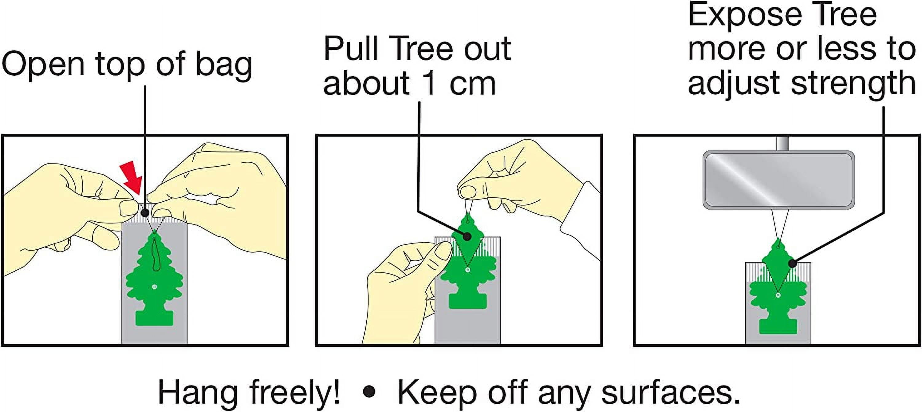 LITTLE TREES Car Air Freshener Hanging Tree Provides Long Lasting Scent for Auto or Home  GOLD Scent, 24 count