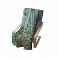 thumbnail image 4 of Wall Soft Flannel Fleece Throw Blanket, Fragment of Brickwork Close-up Photograph Old Damaged Dramatic Wrecked Grunge Texture, Cozy Plush for Indoor and Outdoor Use, 60" x 80", Red Teal, by Ambesonne, 4 of 6