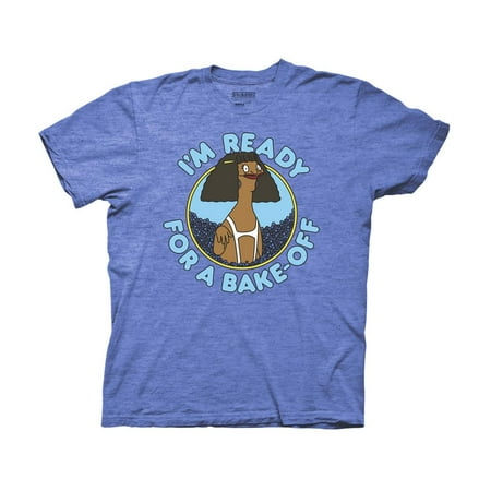 Ripple Junction Bob's Burgers I'm Ready For A Bake-Off Adult T-Shirt Heather Royal