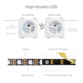thumbnail image 3 of BTF-LIGHTING WS2812B Tira de luces LED 1m 5m 30LEDs/m 60LEDs/m IP30 IP65 IP67 5050SMD Direccionable individualmente PCB blanco negro flexible Tira de píxeles LED a todo color Dream Color DC5V, 3 of 5