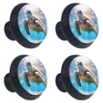 thumbnail image 2 of 4 Pcs Sea Turtle Knobs for Kitchen Cabinet Cupboard Dresser Bookcase Drawer Pulls Handles Round Home Decor, 2 of 8