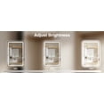 thumbnail image 4 of Strafriture LED Medicine Cabinet Mirror for Bathroom 15.75x23.62 Inch Wall Mounted or Recessed Medicine Cabinet with Lights Mirror and Removable Shelves, 4 of 17