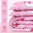 thumbnail image 2 of Utopia Bedding Unicorn Kids Comforter Set with 2 Pillow Shams, 3 Piece Soft Microfiber Twin Bed Comforter with Pillow Shams, Printed Kids Bedding for Boys and Girls, Lightweight, Breathable,Easy Care, 2 of 8