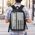 thumbnail image 5 of Xecao Submarine Vintage Flag print Travel Backpack, Large Computer Backpack for Men Women, College School Rucksack Book Bag, 5 of 5