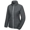 thumbnail image 4 of Little Donkey Andy Women's Puffer Jacket, Lightweight Warm Hiking Jacket with Post-Consumer Synthetic Insulation Grey M, 4 of 8