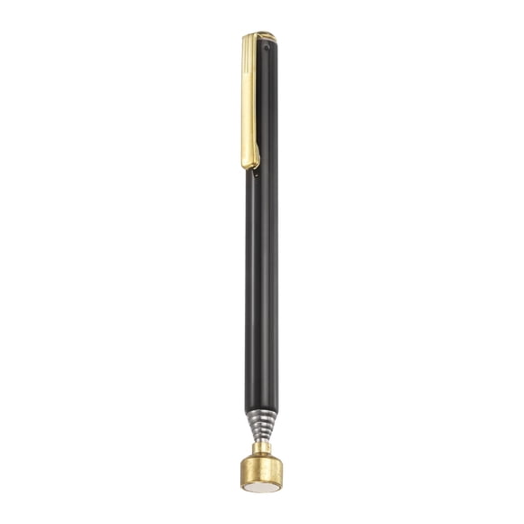 Telescoping Magnetic Pickup Tool 3LB Stainless Steel 5.1" to 25.5" Extendable Magnet Retrieval Stick with Pocket Clip for Car Industry Garage Office, Black