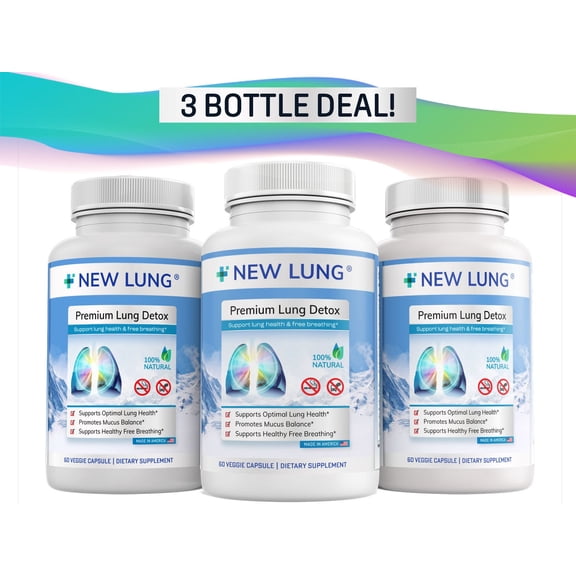 Success Chemistry 3 Bottle with Herbal Blend - Lung Health Support for Adults - 60 Count