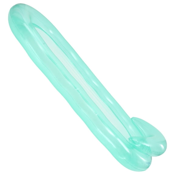 WASHWEPE Pool Floating Lounger Pink Relaxing Holiday Relaxation Family Inflatable 1Set 59x30x14in