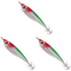 thumbnail image 1 of Señuelo Luminoso para Pesca Camarones Anzuelo Calamar Cebo Sepia Aparejos Mar Verde 3 Uds Bsvklp, 1 of 6