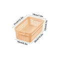 thumbnail image 3 of Hxlamzoo Plastic Storage Basket Organizer | Stackable, Durable Polypropylene for Home, Kitchen, Office (31x19x12cm), 3 of 6