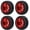 Red, variant on Nieyigj 4PCS RC Car Aluminum Tires Fit for WLtoys 1/28 K989-53 RC Accessories Titanium Color (1.18 in / 30 mm)