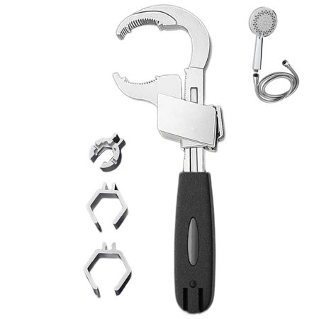 

TAONMEISU Multifunctional Bathroom Wrench Large Opening Adjustable Wrench Multi-Purpose Wrench Plumbing Tool for Toilet Bowl Sink Bathroom Kitchen Plumbing noble