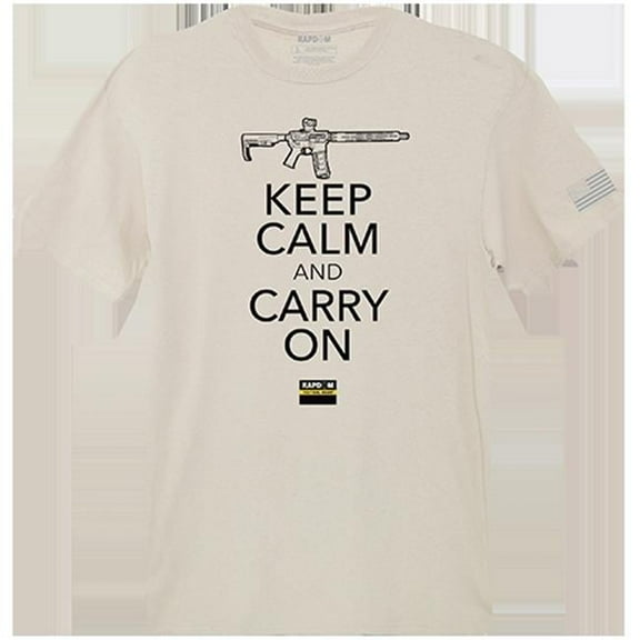 Carry on Tactical Graphic Tee Shirt, Sand - Extra Large