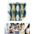 thumbnail image 5 of Hokiten Kitchen Dinner Napkins Set of 4 Turquoise Yellow Abstract Cloth Napkins Reusable Washable Table Napkins for Weddings Cocktail Parties Holiday Table Decor 20x20 Inch, 5 of 8
