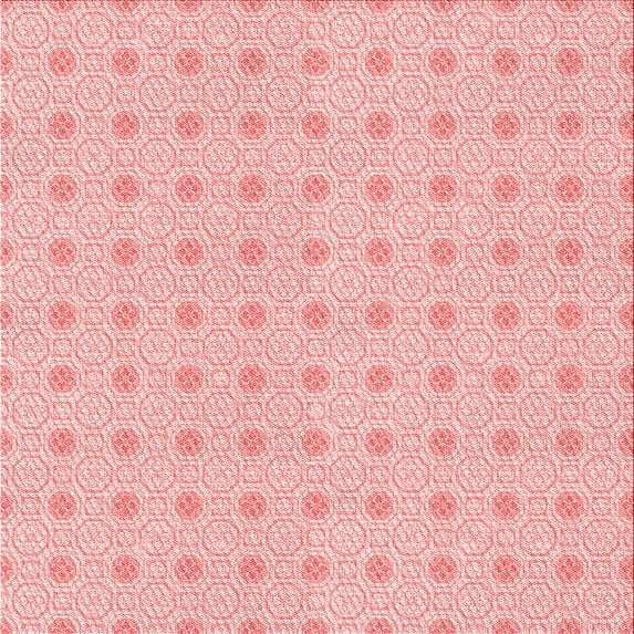 Ahgly Company Indoor Square Patterned Pink Area Rugs, 5' Square