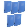 thumbnail image 1 of 5 Pcs Boîtes de Rangement en Plastique Pliables Boîtes de Rangement pour Documents Boîtes de Rangement Pliables, 1 of 8