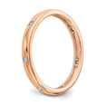 thumbnail image 6 of 14k Rose Gold Round Diamond Eternity Wedding Band Bezel Set Anniversary Ring Size 5 - 1/10 Ct., 6 of 6