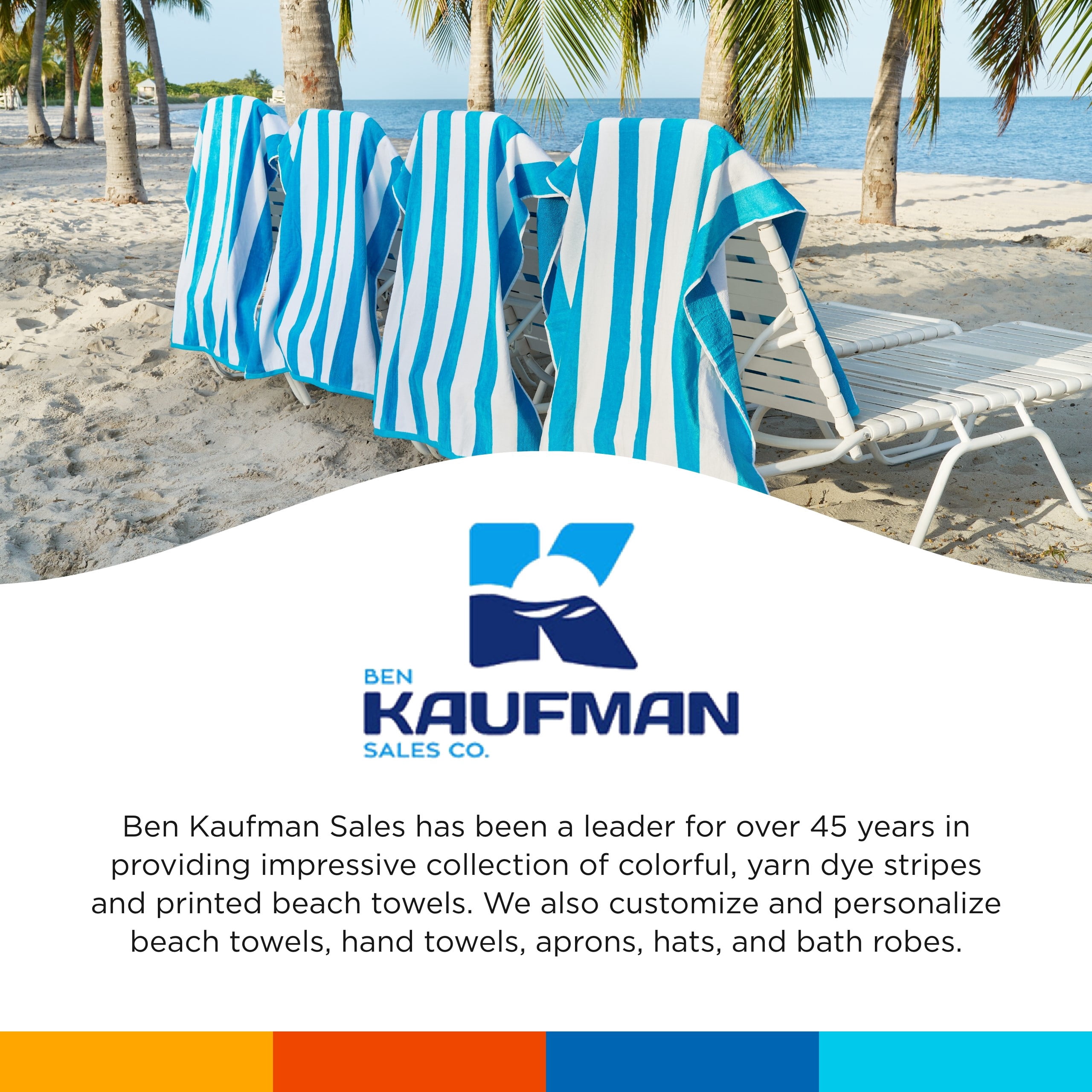 Ben Kaufman Joey Velour Striped Towel - Oversized & Absorbent Striped Beach Towels - Colorful Yarn Dye Stripe Cotton Towel for Swimming & More - Lightweight & Soft Swim Towels - Turquoise, 12 Pack