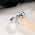thumbnail image 3 of Anillo de plata de ley 925 con circonitas brillantes, ajustable, sencillo, de moda, exquisito, para mujer, accesorios de joyería, regalo para fiesta de boda, 3 of 5
