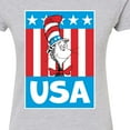 thumbnail image 3 of Dr. Seuss - Cat In The Hat USA - Juniors Fitted Graphic T-Shirt, 3 of 6