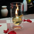 thumbnail image 3 of Glass Oil Lantern, Romantic Light Nordic Gifts Crafts Diffuser Candlestick Vase, yellow, 3 of 9