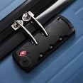 thumbnail image 6 of 3-Piece Lightweight ABS Suitcase Set with Spinner Wheels & TSA Lock, Carry-On and Checked Luggage (20"/24"/28") – Dark Blue, 6 of 16