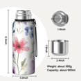 thumbnail image 7 of 20 Oz Watercolor Floral Pattern Coffee Tumbler Double Wall Insulated Stainless Steel Water Bottle | Metal Reusable Thermoses Flask with Cup Cap | Leak & Sweat Proof with Anti-Dust Lid, 7 of 7