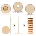 thumbnail image 3 of Niceauty 3pcs Wood Display Stand Donut Board for Dessert Table Rustic Design, 3 of 7