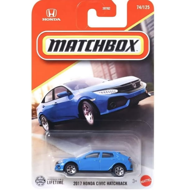 Vehículo de juguete fundido a presión Matchbox 2017 Honda Civic Hatchback