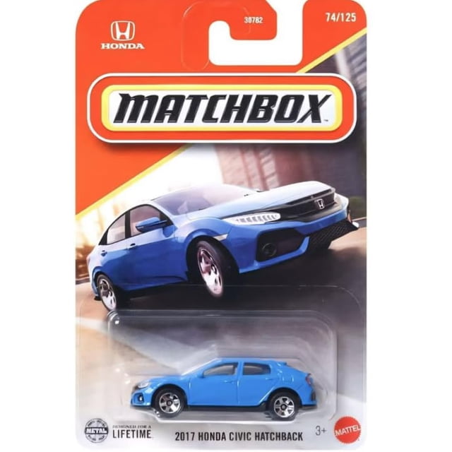 Vehículo de juguete fundido a presión Matchbox 2017 Honda Civic Hatchback