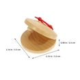 thumbnail image 2 of HEATSHAKING 6 Pcs Instrument de Percussion à Main pour Enfants Instruments Ronds Orff Entraînement Rythmique, 2 of 8