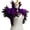 Purple, variant on Joernso Gothic Style Fake Collar with Layered Feathers Lightweight Durable Fabric Feather Cape Black Shawl Versatile Accessory