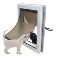 thumbnail image 1 of Dog Flap Door, 2 Layer Flap Pet Door, Professional Controllable Direction Dog and Cat Door with Slide In Closing Panel, Weatherproof  Dog Door for Interior Exterior Doors, 1 of 8