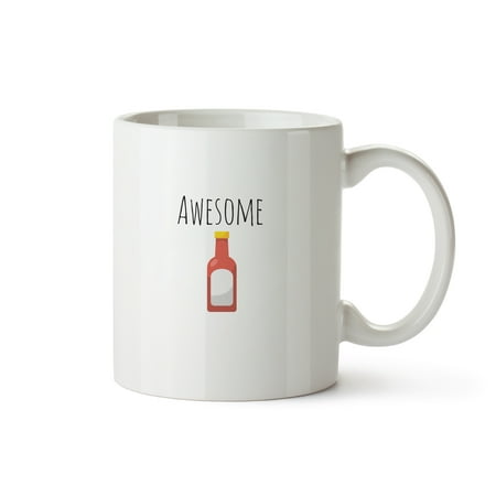 

SpunkySwell 11 oz. Awesome Sauce Wordplay Ceramic Mug